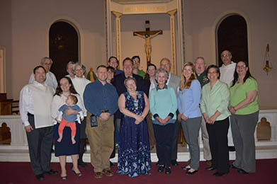 2016's Pius V chapter: 18 members strong, with a priest and a baby making 20.